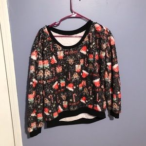 fuzzy christmas sweater